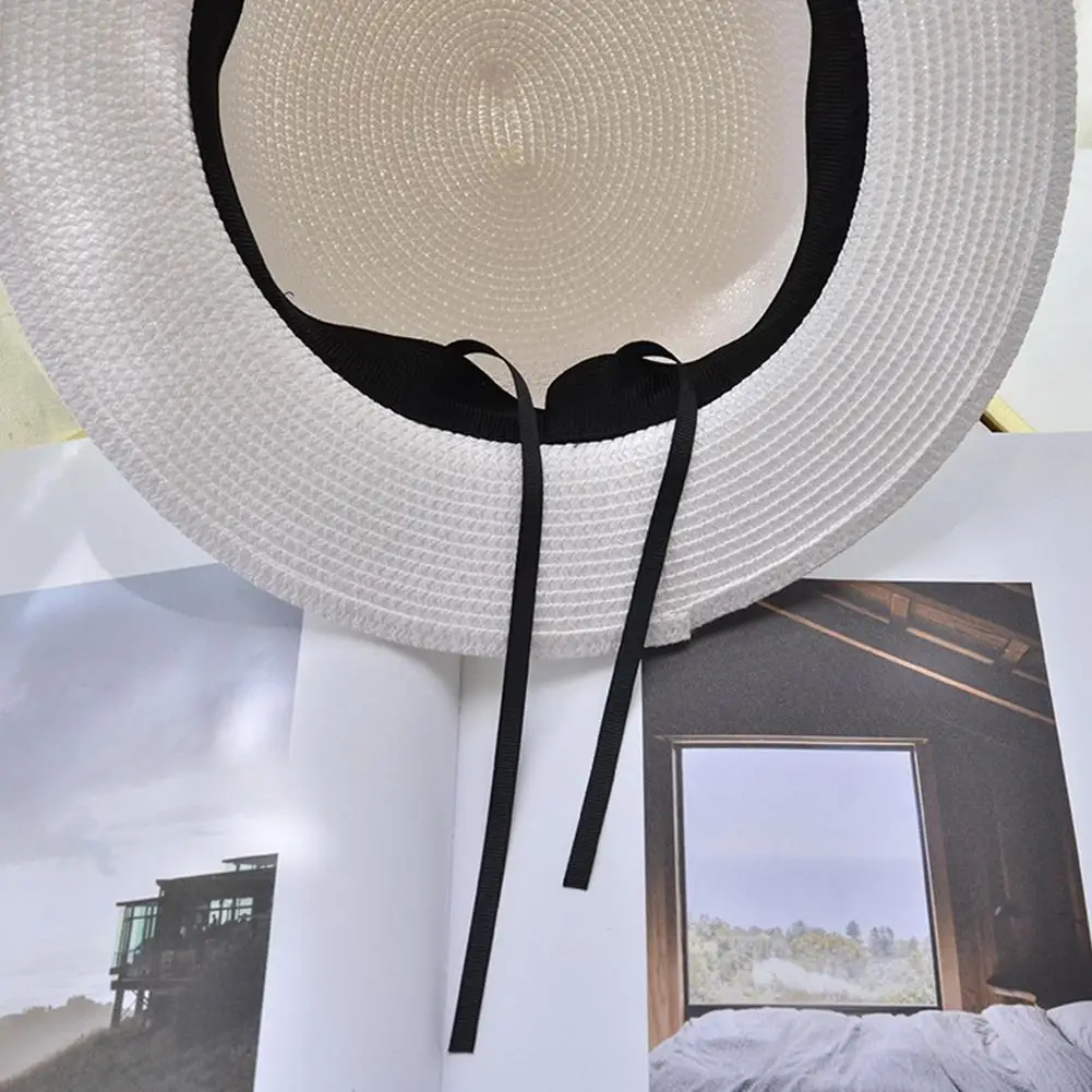 Шляпа женская с козырьком от солнца Соломенная Панама Пляжная шапка