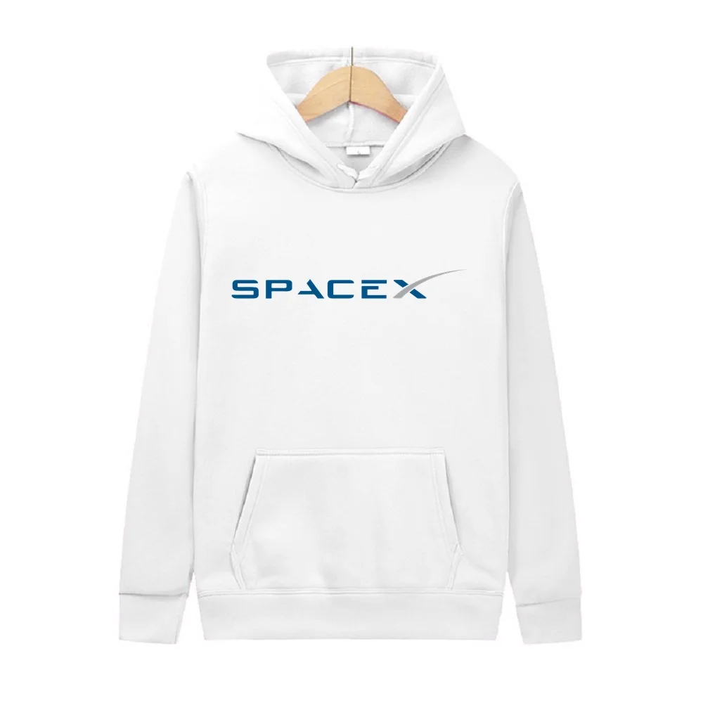 Фото Мужская толстовка с капюшоном из шерсти SpaceX Rocket Expedition ELON MUSK SPACE SCIENCE Мужской пуловер Утолщенная толстовка с капюшоном Классный свитер Спортивный №2