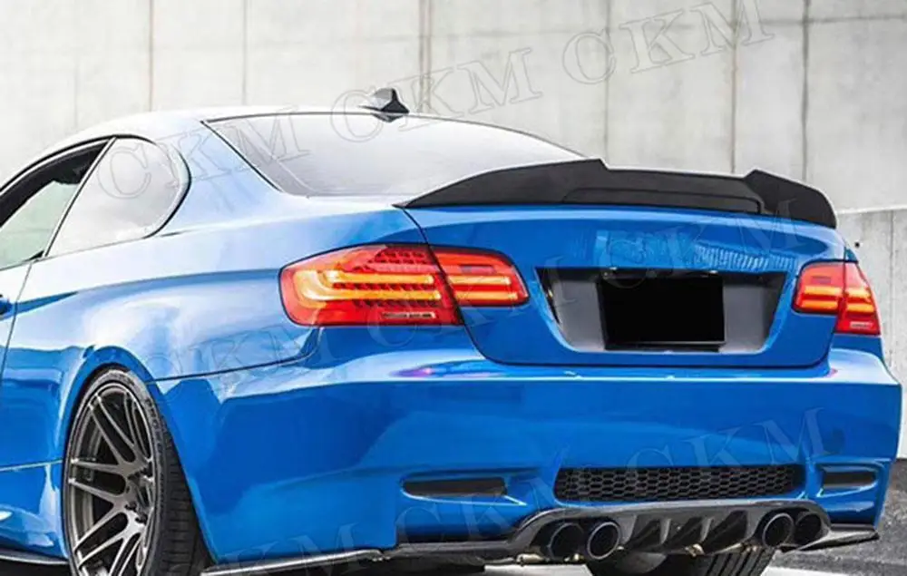 Блеск черный задний спойлер для багажника BMW 3 серии E93 M3 Convertible 2006-2012