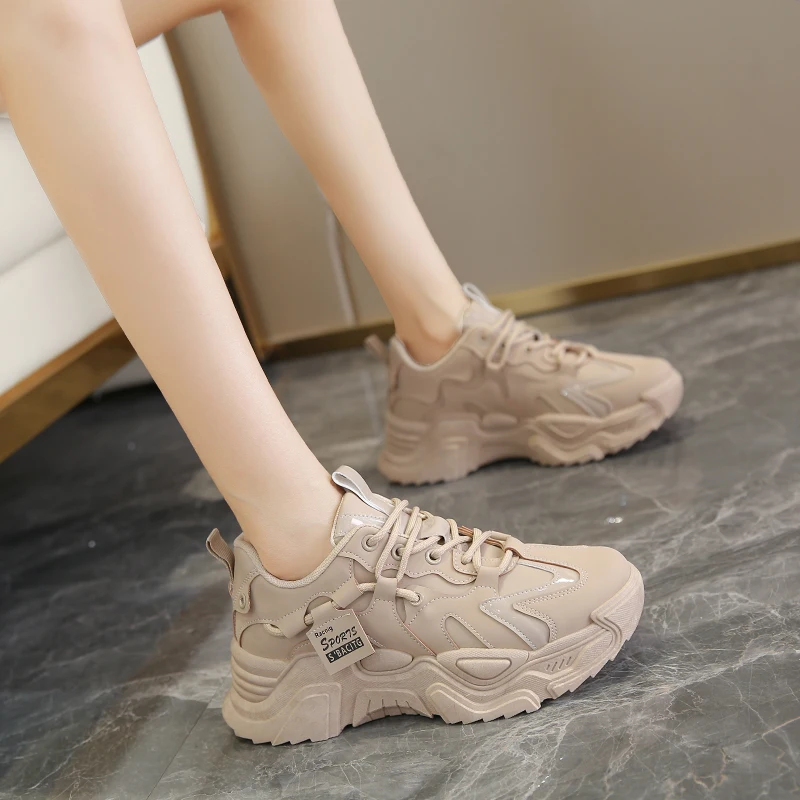 

Women's Shoes Chunky Sneakers Sports Shoes Casual Shoes Thick Sole All Match Spring-Autumn Outdoor