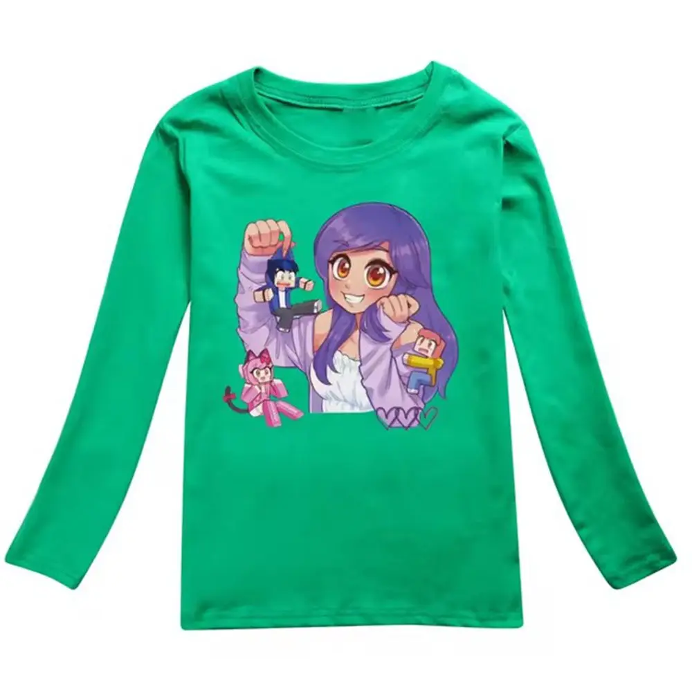 Футболка с котом аниме Афмау детская одежда повседневные футболки круглым