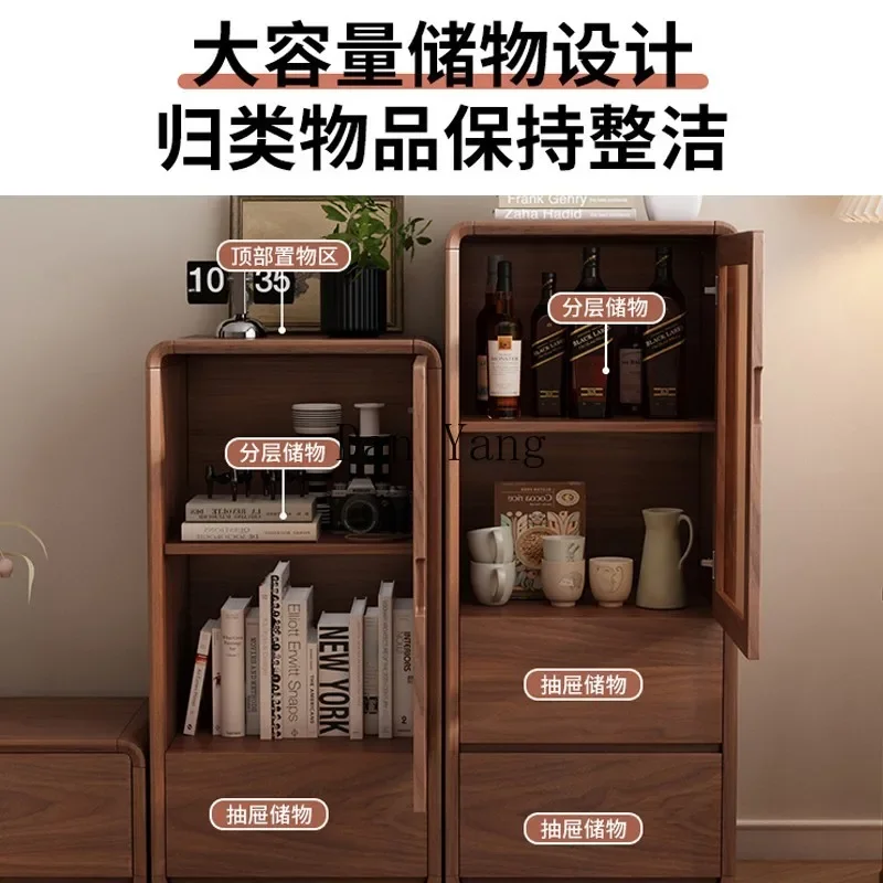 Cyh боковой шкаф из цельного дерева гостиная домашний журнальный столик