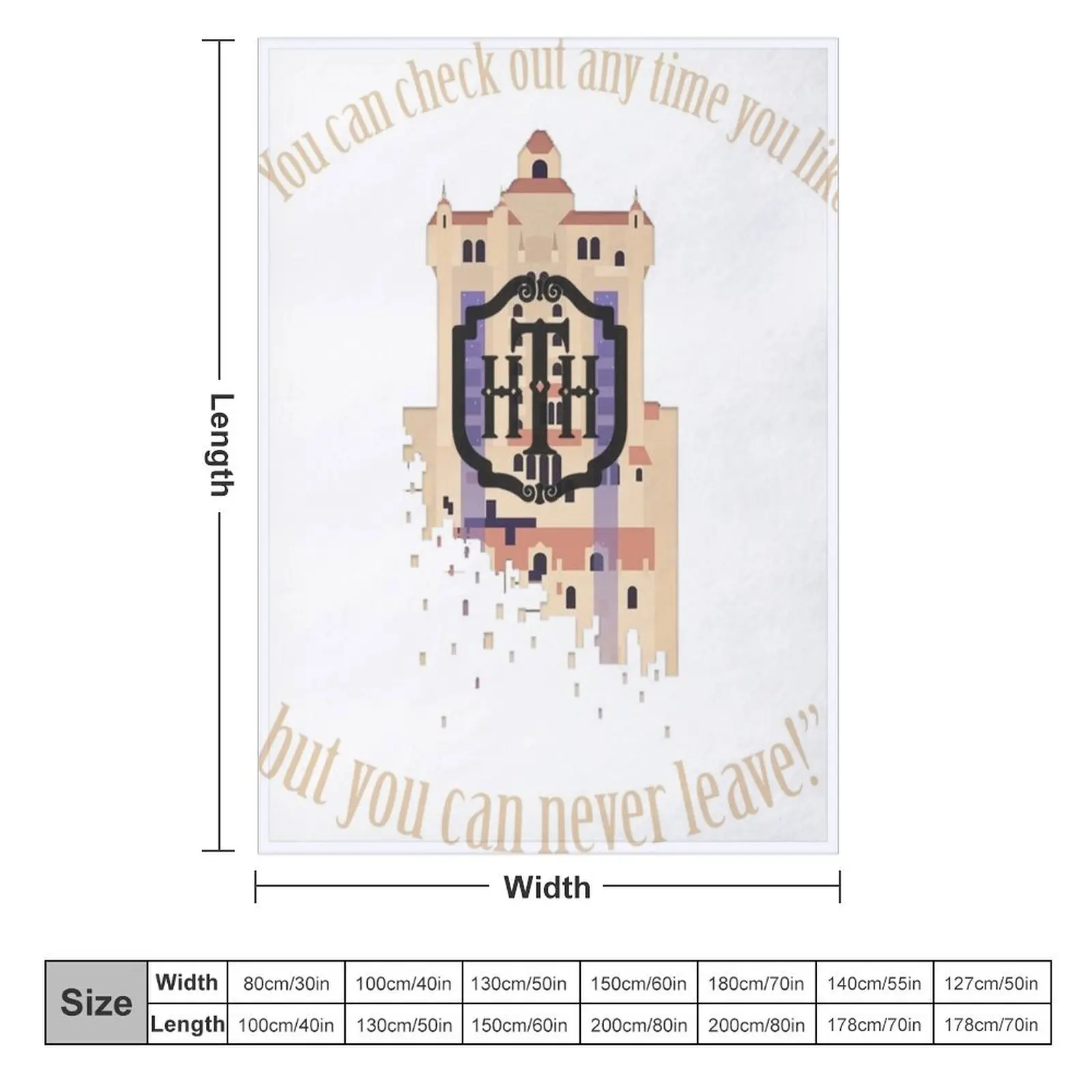 Одеяло Башня ужасов для отеля теплые зимние одеяла пикника