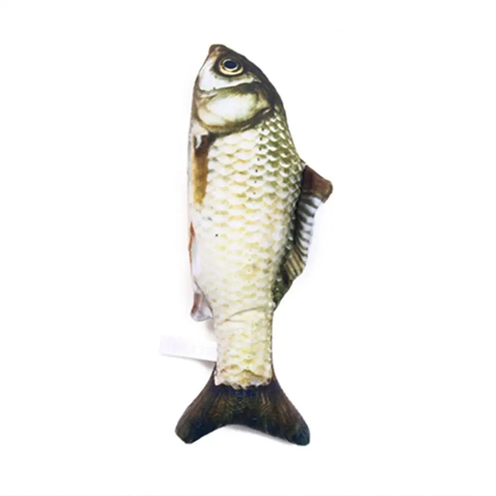 Игрушка для жевания в форме рыбки мяты кошки цветная реалистичная модель