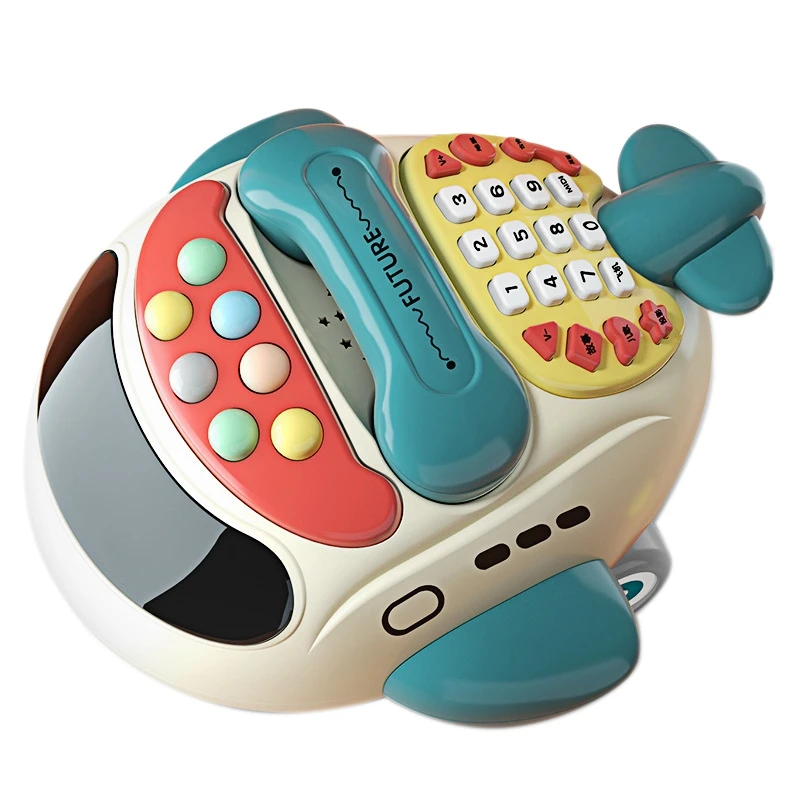 

Phone Toy Airplane Shape Intelligence Development Eco-Friendly Cartoon Plane Music Phone Toy For Infants Toy