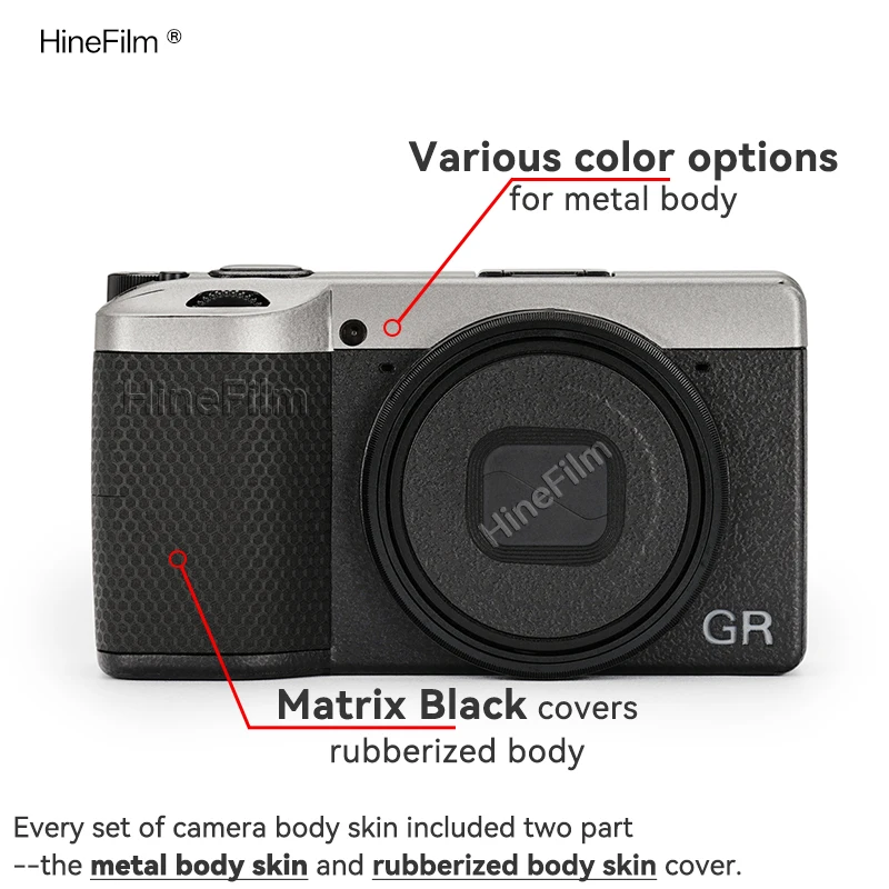 Фото Наклейка Hinefilm Skin для камеры RICOH GR4 IV для наклейки RICOH GRIV, оберточная крышка GR 4, защитная кожа №3
