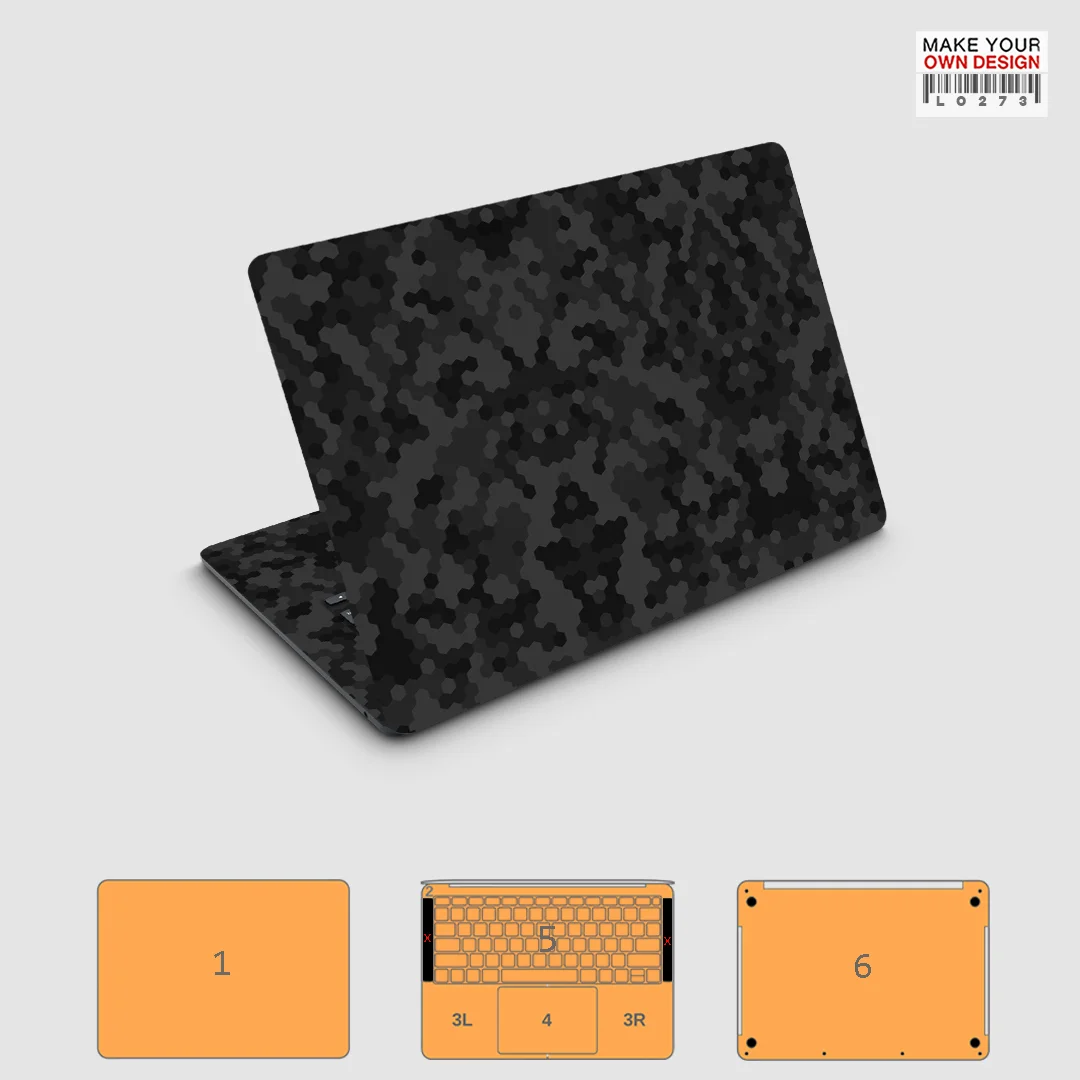 Фото Защитная виниловая наклейка OscarSkin Full Body Wrap для MacBook Pro & Air 13/14/15/16 (M1 M2 M3 M4) №3