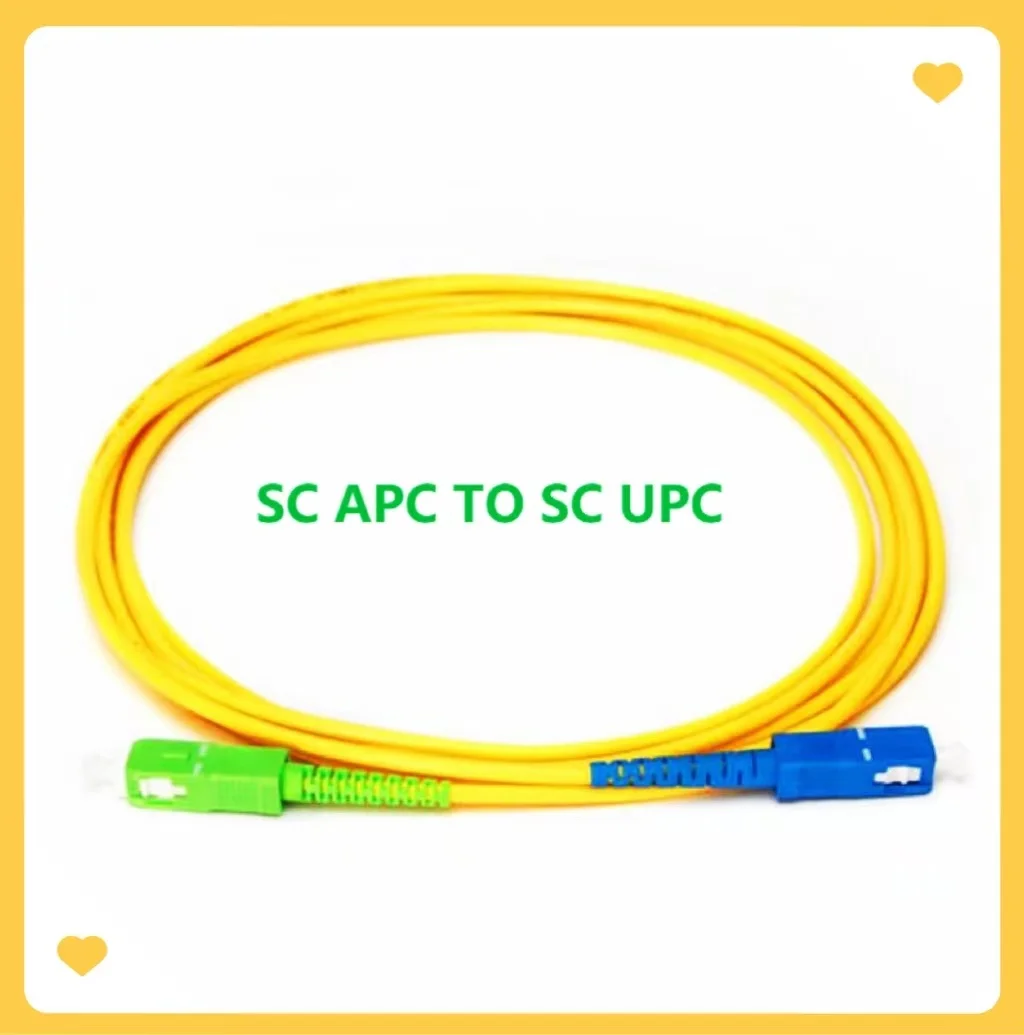 SC APC к UPC патч-корд Simplex 3 0 мм LSZH одномодовый волоконный соединительный кабель
