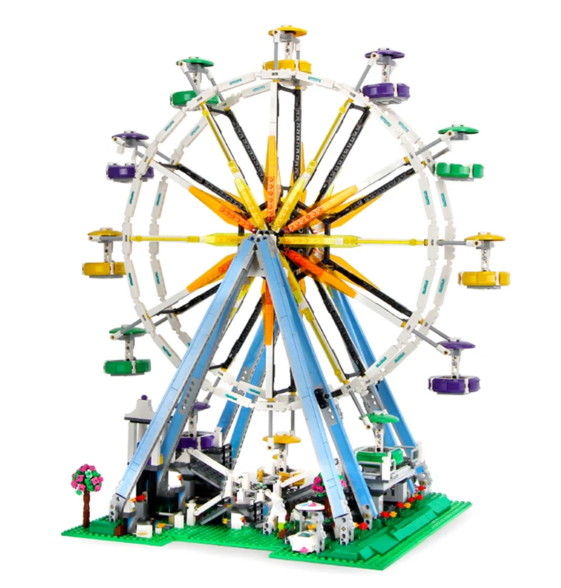 

In stock Street View Ferris wheel Building Blocks 15036 2705 PCS Carousel Kid DIY Toys Birthday Christmas Gifts 180150