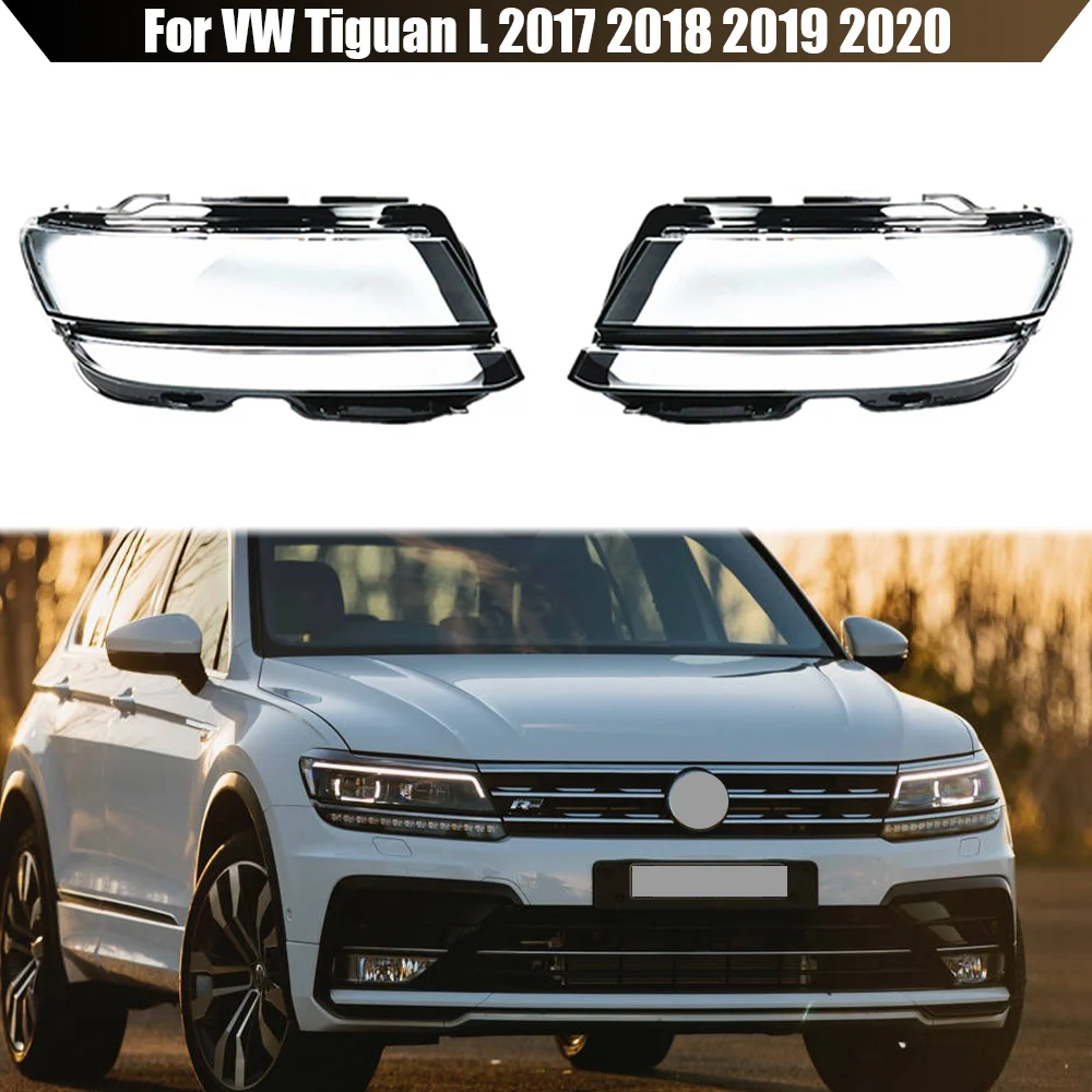 

Чехол для передней фары VW Tiguan L 2017 2018 2019 2020, прозрачный корпус для передней фары, замена оригинального абажура из оргстекла
