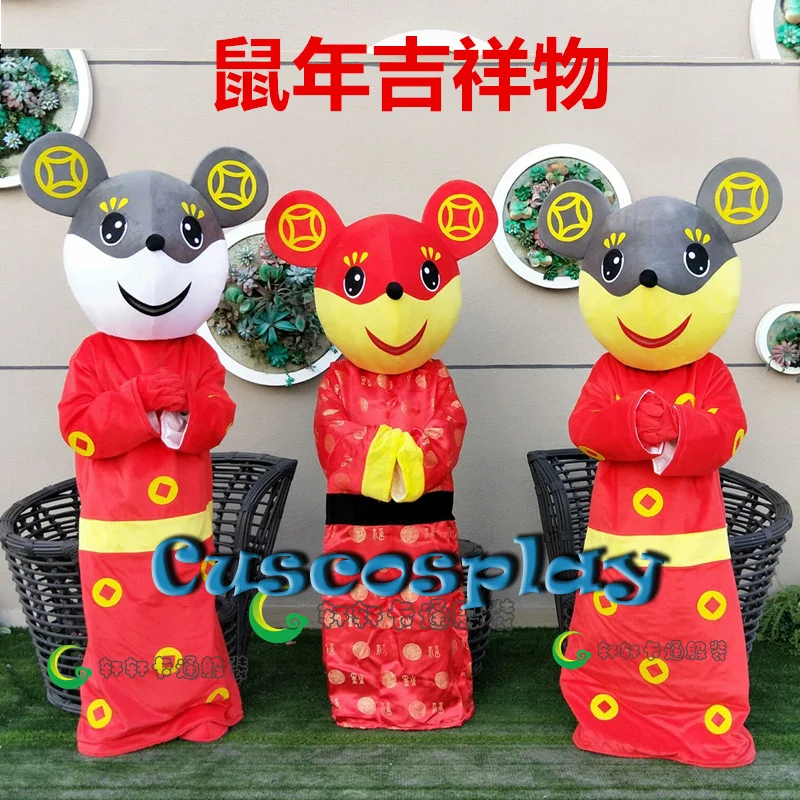 

High Quality Mouse Mascot Costumes Cartoon Apparel Unisex Cartoon Apparel Cosplay New Year Christmas Mascot