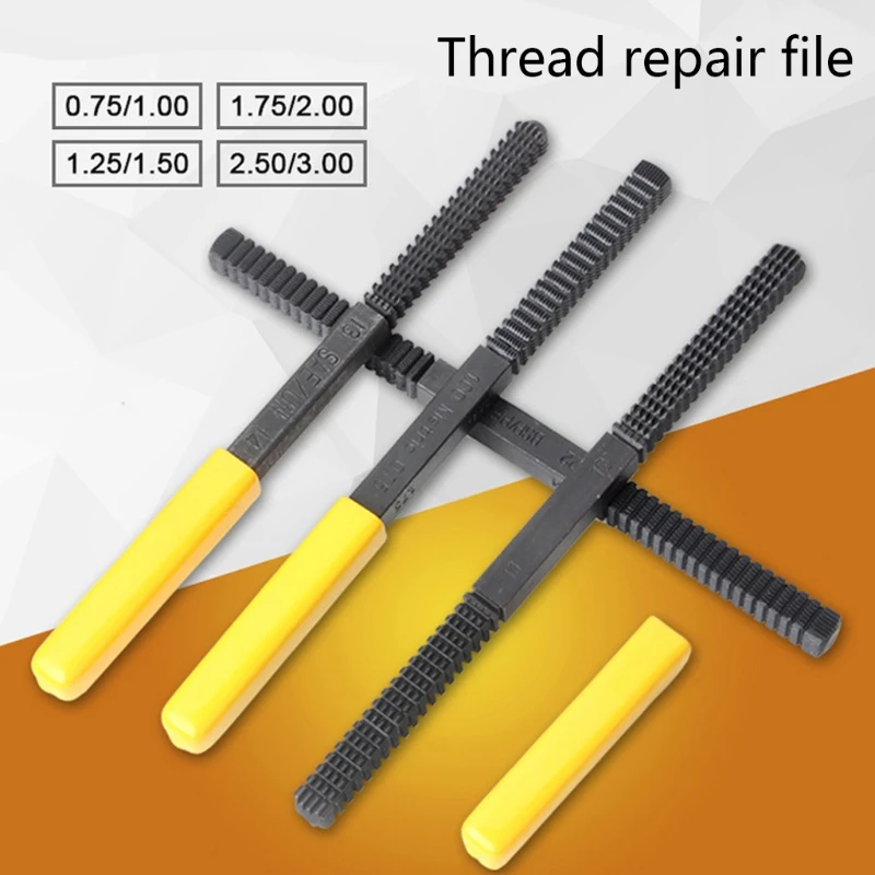 

N0HB Thread Repair Restoration File Teeth Correction Metric Hardware Mini DIY Tools BSP/PF SAE/UN BSW/BSF Metric