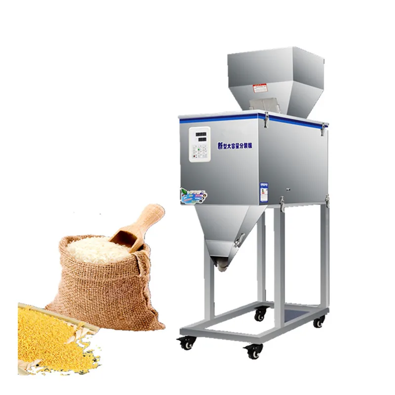 

2022 Newest Vertical grain/seed/peanut weighing filling machine with hopper feeder