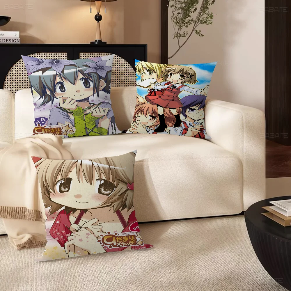 Подушка Hidamari Sketch японского аниме подарок украшение для дома и офиса подушка