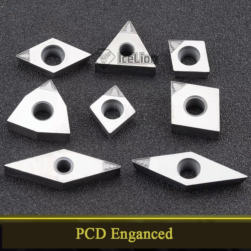 

PCD insert TNMG WNMG VNMG CNMG SNMG diamond insert PCD tip lathe cutter turning tool for hardened steel