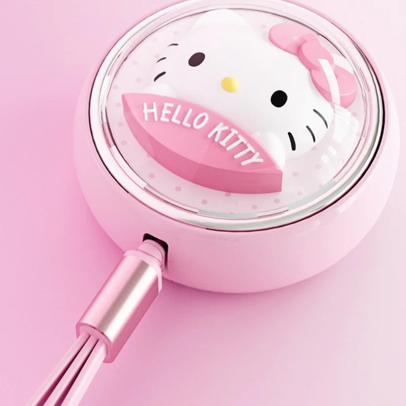 Sanrio Kuromi Melody 3 в 1, кабель для передачи данных с одним сопротивлением, три дюйма, для Apple Android Tpyec, универсальные милые подарки (art.: 3920c1ffd5df2) - 3920c1ffd5df2