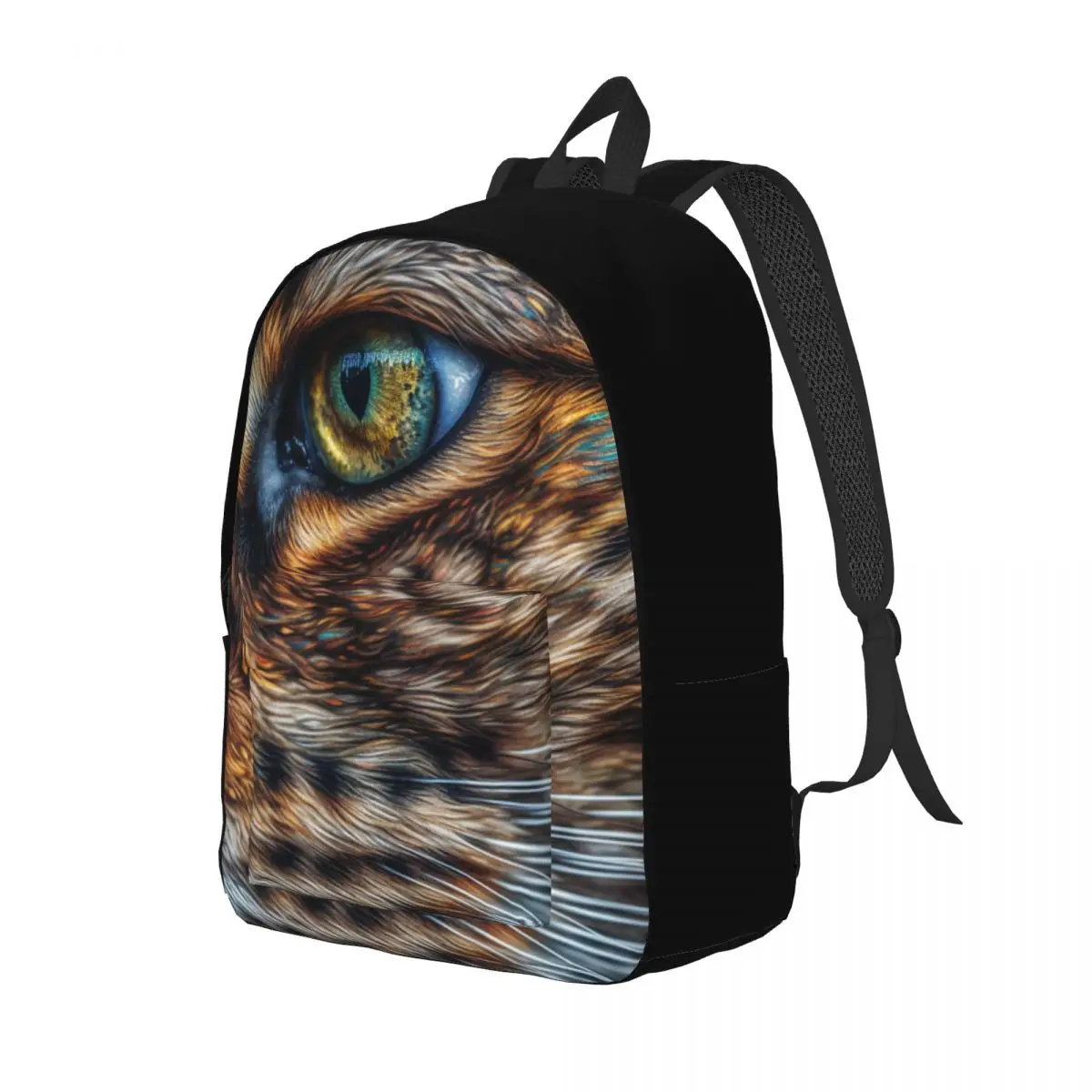 

Cat Canvas Backpacks Animal Eyes Style Bag Workout Backpack Durable Bags