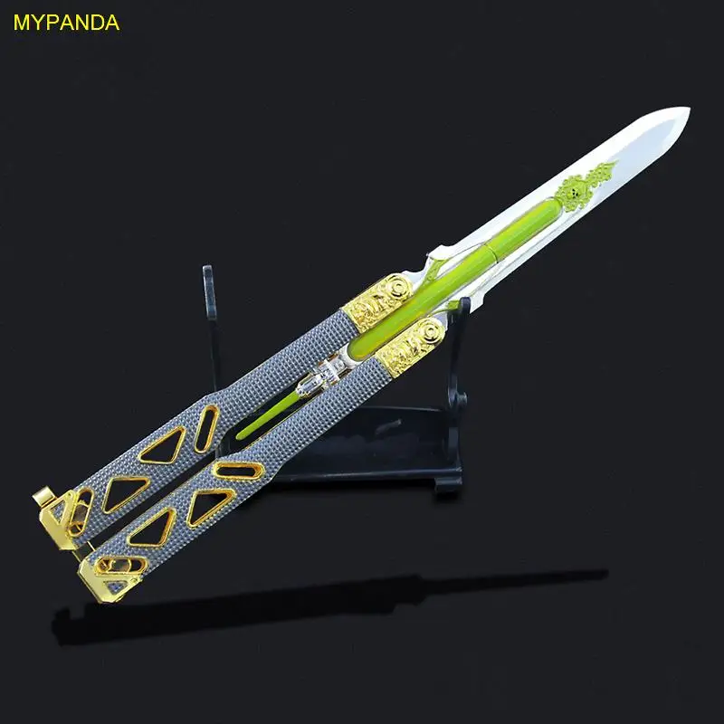 Нож-бабочка Apex Legends Octane модель из сплава жидкое оружие Sworld подарок для мальчиков