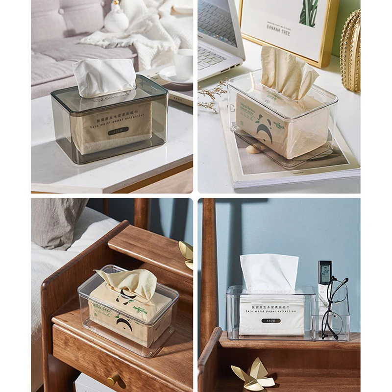 

Napkin Holder Household Transparent Acrylic Box Home Hotel Acrylic Tissue Rack