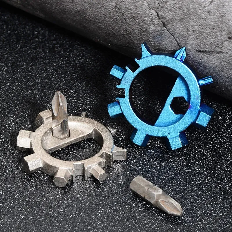 

1 Set Stainless Steel Mini EDC Multifunction Screwdriver Key Shape Slotted Screwdrivers Keychain Pocket Repair Tool