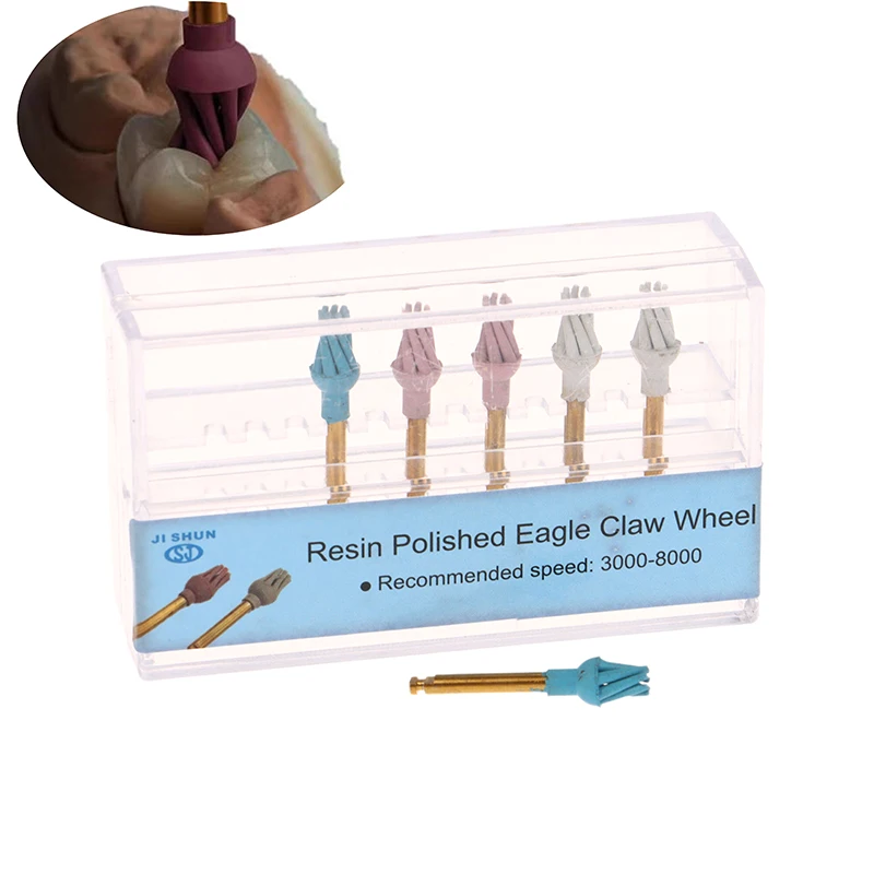 1/6 шт. стоматологический резиновый алмазный полировщик геликоид для композитных