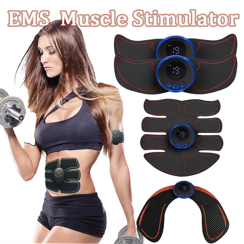 

EMS беспроводной тренажер для стимуляции мышц, USB подключение, Abs, фитнес-оборудование, тренировка, потеря веса, наклейки, массажер для похудения тела