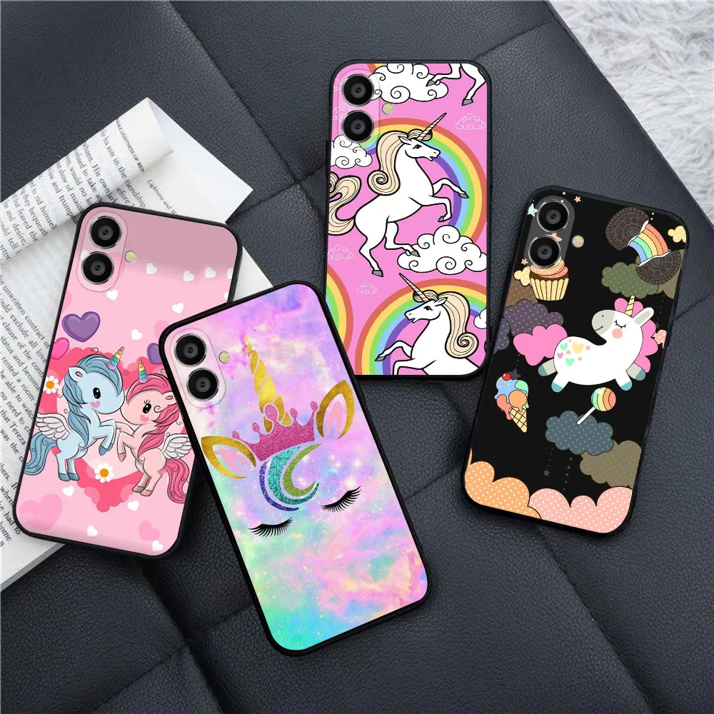 Матовый черный чехол для Xiaomi Redmi Note 9 9S 10 10S 11 11T 11S Pro Max KD-70 Pimk Unicorn