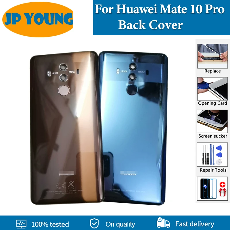 Оригинальная Крышка батарейного отсека для Huawei Mate 10 Pro задняя крышка телефона