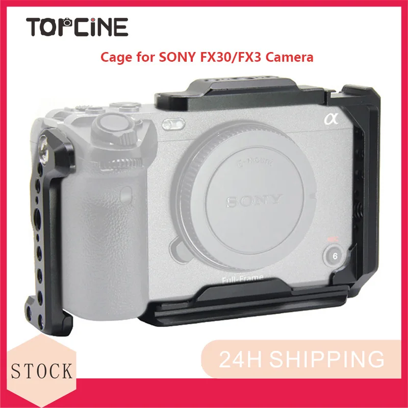 TOPCINE Camera Cage Compatible for SONY FX30/FX3 Camera,3/8