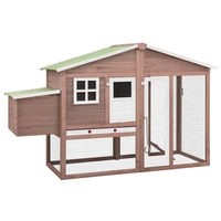 chicken house with moka nib and white solid pine wood