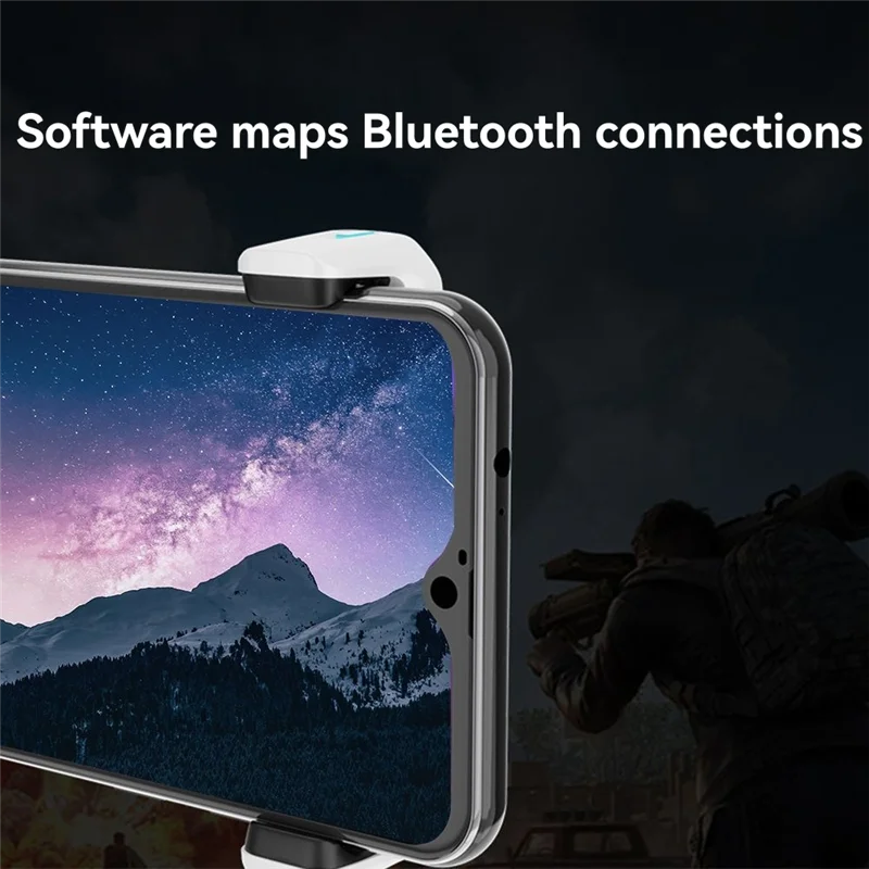 Фото Y45A-ET200 Asupports Bluetooth PUBG игровой гаджет автоматический пистолет под давлением игровая ручка для Android многофункциональная кнопка №2