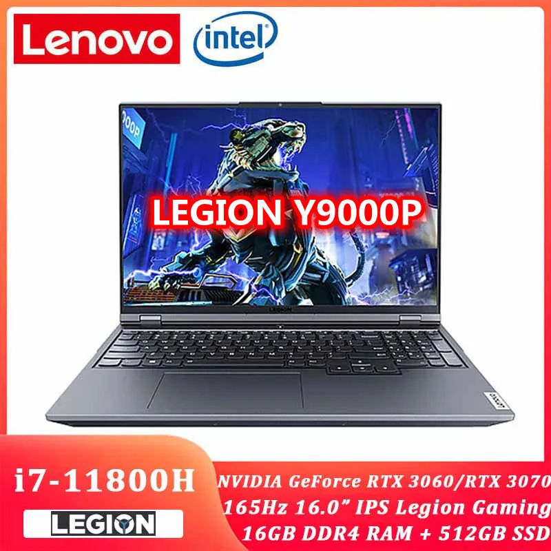

Lenovo Legion Y9000P 2021 New 16.0inch Gaming Laptop Intel i7-11800H Win 11 Geforce RTX 165Hz High Refresh Rate IPS Full Screen