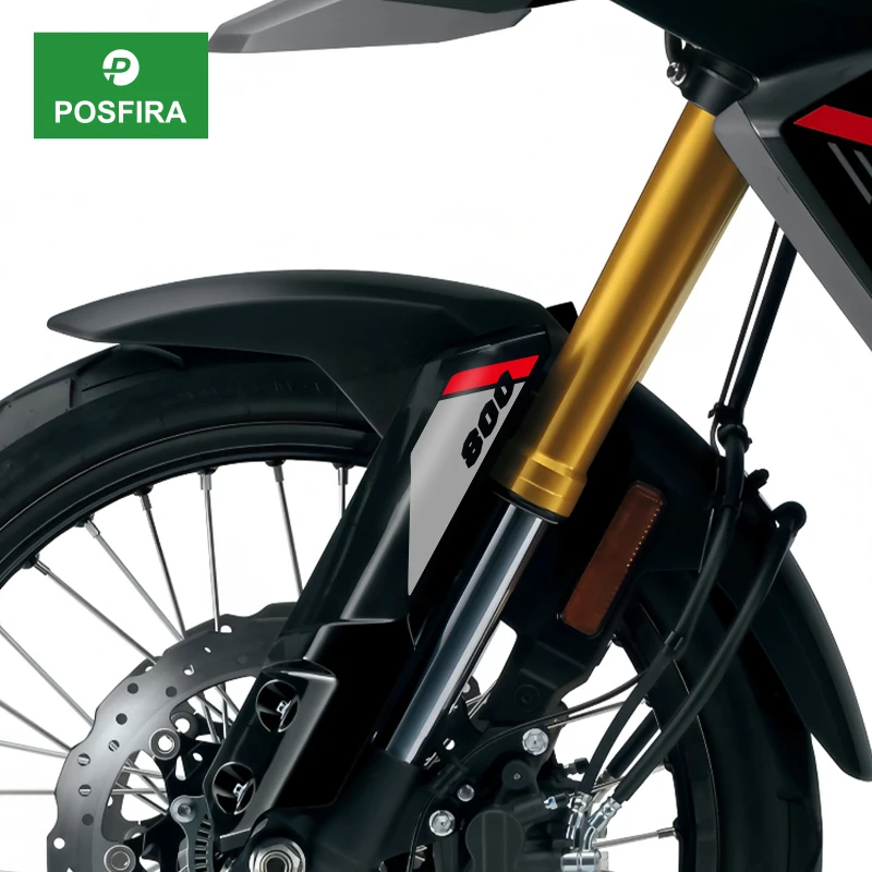 Фото Наклейки-декали POSFIRA на переднее крыло мотоцикла для Suzuki V-Strom 800DE 2023-2026, аксессуары №1
