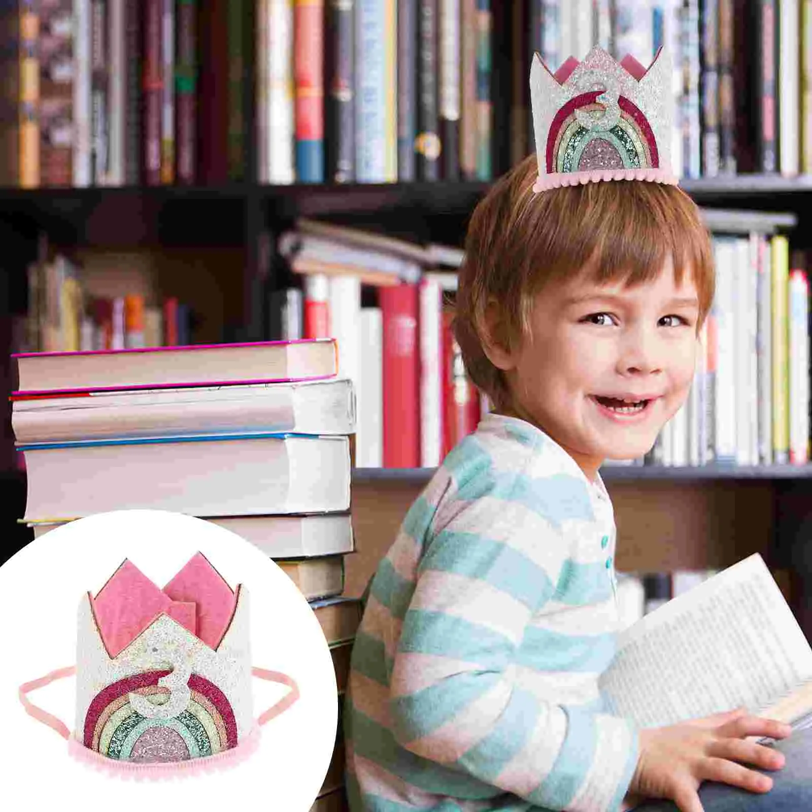 

Girl Beanie 3st Tiara Birthday Hat Photo 3rd Birthday Tiara Kids Party Hat Third Birthday Baby