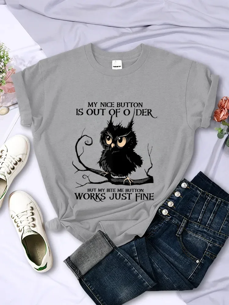 Футболка женская с рисунком совы мягкий креативный винтажный топ коротким