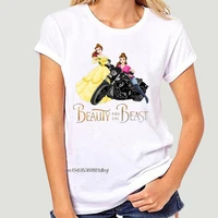 beauty and the beast belle and biker girl men t shirt black cotton s 6xl1 0914a