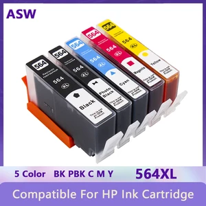 ASW 564XL Compatible Ink Cartridge Replacement for HP564 Cartridge 4610 4620 B210 5520 3520 5510 B110a C410 B109 C310 7510 6520