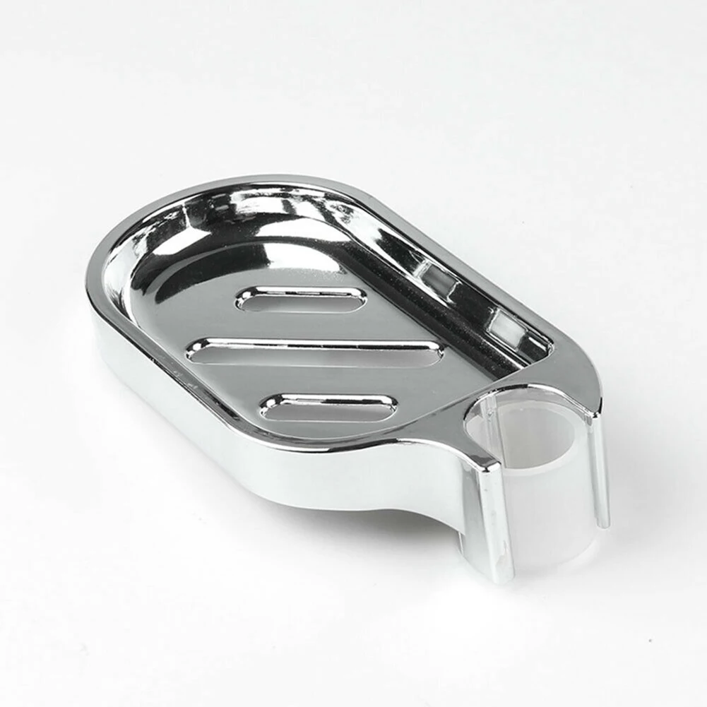 

1Pc Soap Box Tray Soap Dish Hollow Design Practical Adjustable ABS Chrome-plated 17*8.5cm Spare Tools For Bathroom
