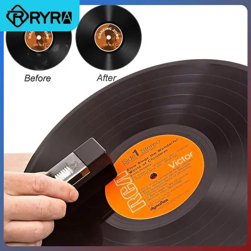 Portable Professional Vinyl Record Cleaning Brush Set Anti-static Vinyl Records Cleaning Kit Cleaning Brush Dust