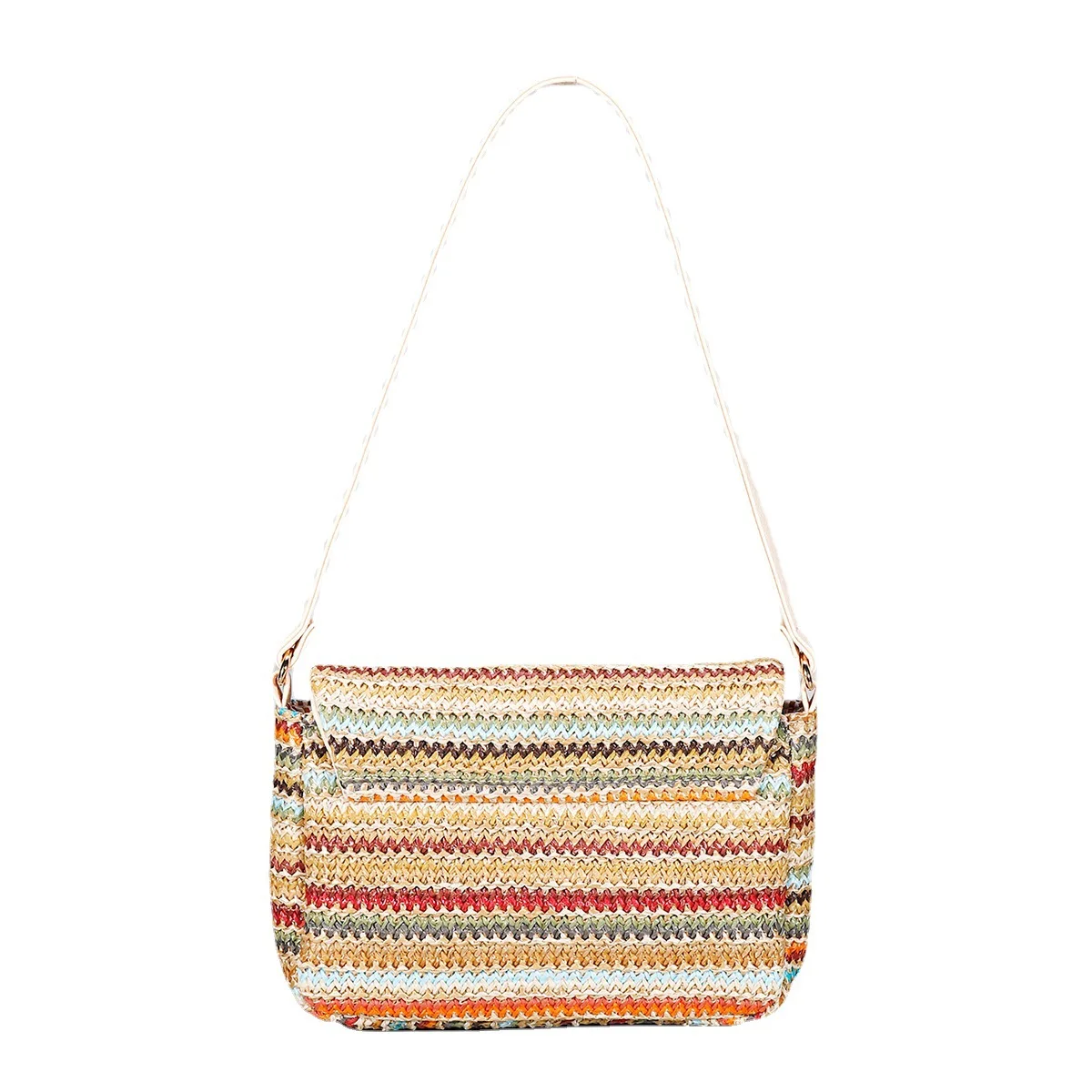 Women Designer Bag One Shoulder Crossbody Bags Fashion Straw Woven Summer Bohemia Beach Bag Small Mobile Phone Coin Purse