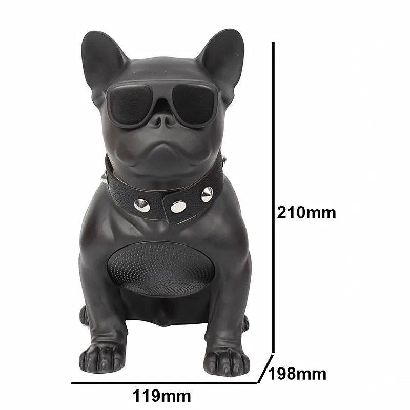 

Bluetooth Wireless Speaker Dog Head Bulldog Gift Explosion Card M10 Cartoon Wireless Creative Speaker