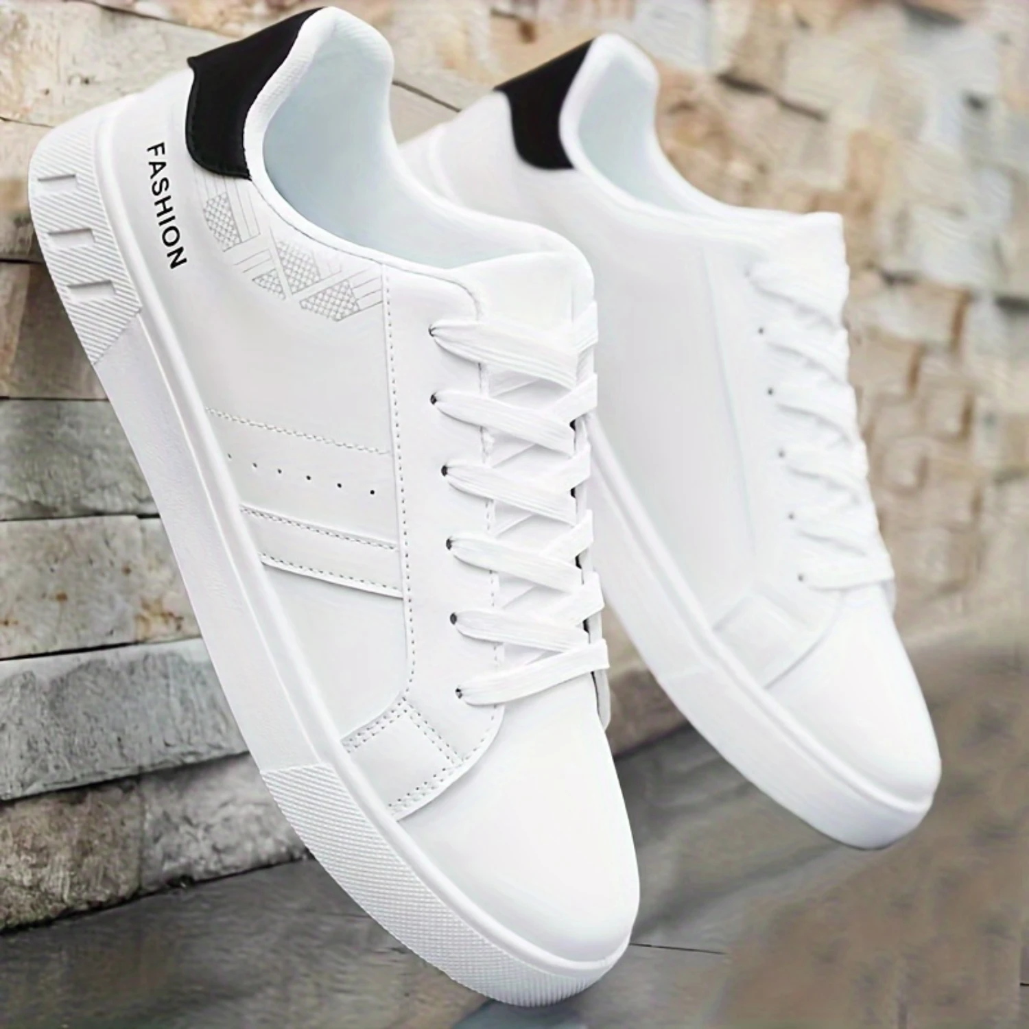 Мужские однотонные туфли для скейтбординга больших размеров: удобные кроссовки