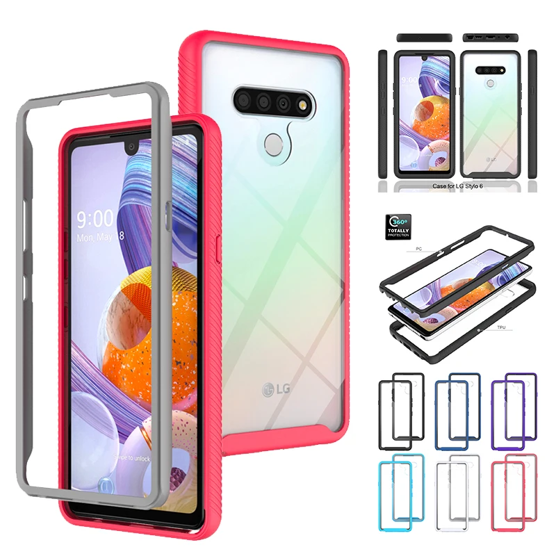 

For LG Stylo 6 Phone Case[NO Built-in Screen Protector] Full Body Protection LG G8 ThinQ V60 ThinQ K51 Q51 K71 K52 K62 Q52 Cover