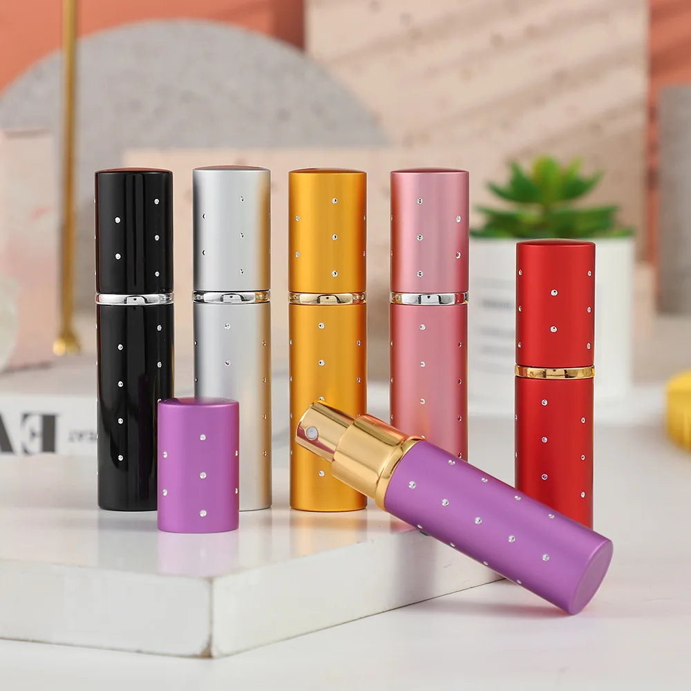 10ml Aluminum Case Glass Liner Perfume Spray Bottle Alcohol Oral Freshener Light And Small Refillable Portable Travel Bottle