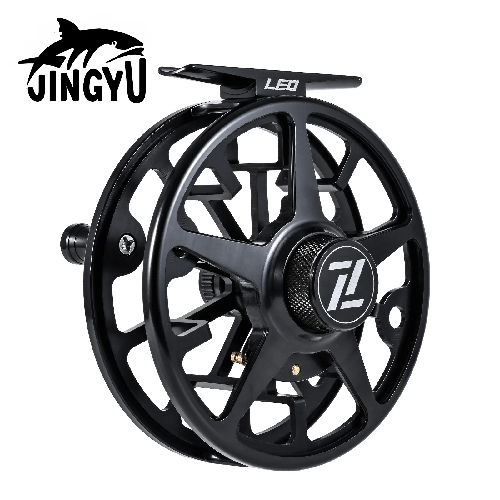Make Your Fishing Experience More Enjoyable with This Black FA Star-shaped Fly Fishing Reel  Fly Reel,Água Salgada Fresca1 Pack
