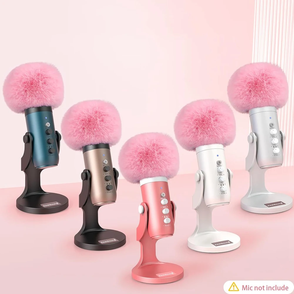 Пенопластовый чехол для микрофона Blue Yeti из пенопласта с пушистой муфтой
