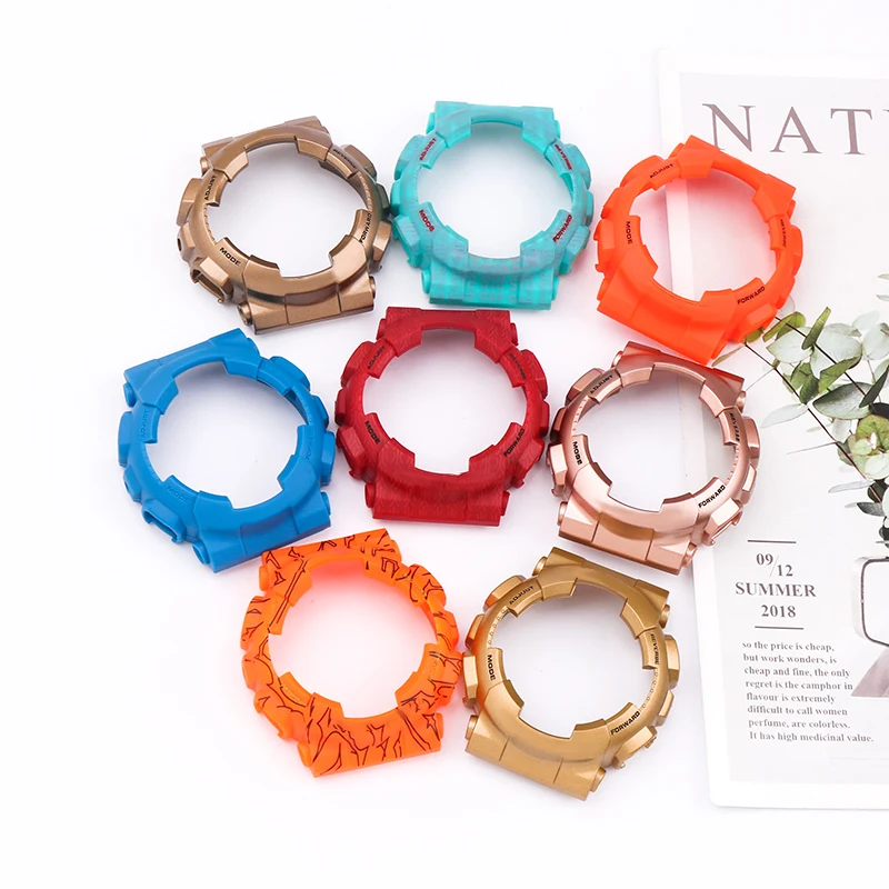 Resin watch band suitable for Casio gshock watch case replacement GA-110GB watch band male co-branded watch accessories