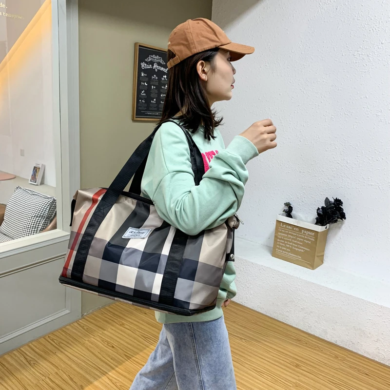 

Женская спортивная сумка YILIAN для отдыха, портативная дорожная сумка, сумка для фитнеса, Женская деловая Дорожная сумка на одно плечо