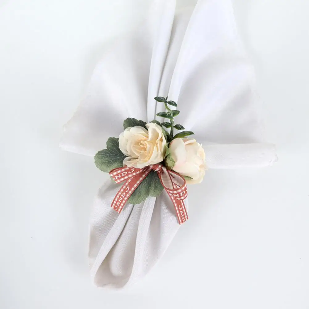 

4 шт., многоразовый держатель для салфеток в форме розы