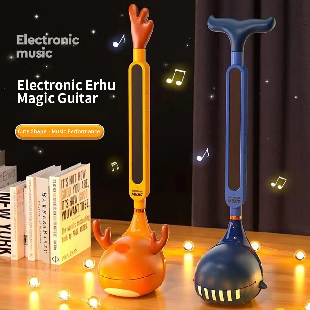 

Электрический музыкальный инструмент Otamatone, игрушки Tadpole Erhu для начинающих, детский синтезатор томатов, кавайные детские игрушки для пианино Kalimba